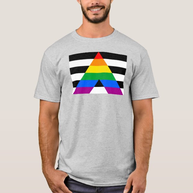 Camiseta Bandeira do Orgulho Aliado (Frente)