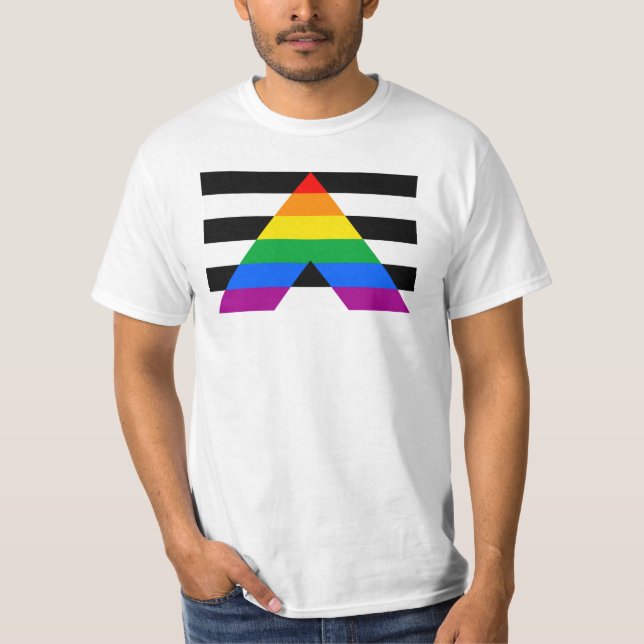 Camiseta Bandeira do Orgulho Aliado (Frente)