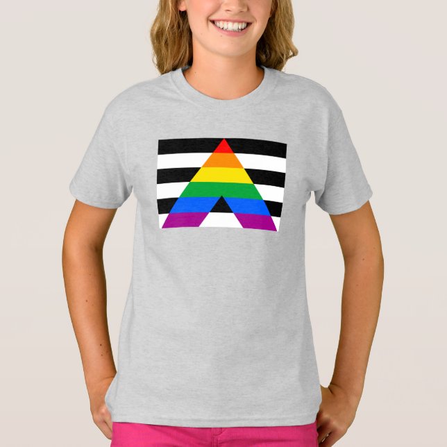 Camiseta Bandeira do Orgulho Aliado (Frente)