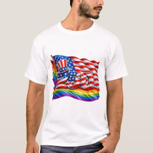 Camiseta Bandeira do Orgulho América 250