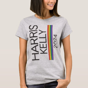 Camiseta Bandeira do Orgulho Arco-Íris LGBTQ Harris Kelly 2