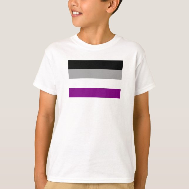Camiseta Bandeira do Orgulho Assexual (Frente)