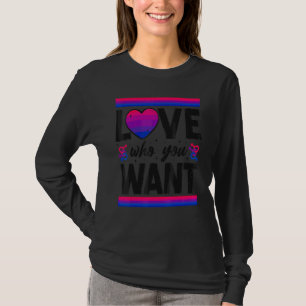 Camiseta Bandeira do Orgulho Bi Bisexual Sinaliza O Amor Qu