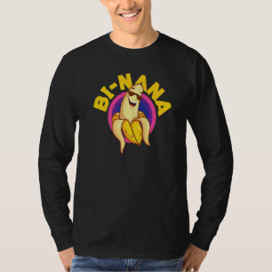 Camiseta Bandeira do Orgulho Bi Bissexual Pun Banana Bi Nan