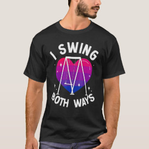 Camiseta Bandeira do Orgulho Bi Bissexual Pun Swing I Swing