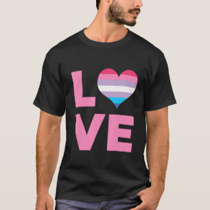 Camiseta Bandeira do Orgulho Bigender Sinalizador do Amor