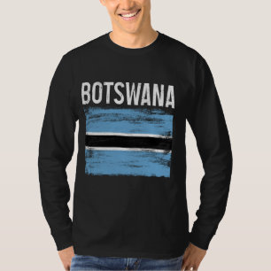 Camiseta Bandeira do Orgulho Botsuana Raízes Africanas Heri