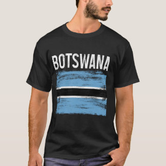 Camiseta Bandeira do Orgulho Botsuana Raízes Africanas Heri