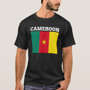Camiseta Bandeira do Orgulho Cameronês Camarões Bandeira Ca