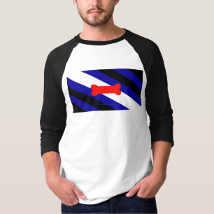 Camiseta Bandeira do orgulho canino da SlipperyJoe expressa