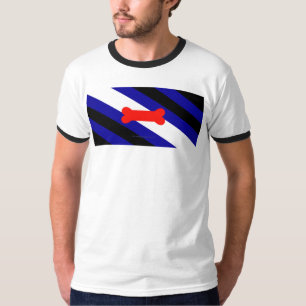 Camiseta Bandeira do orgulho canino da SlipperyJoe expressa