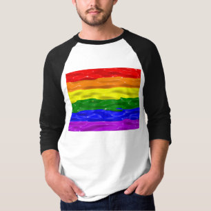 Camiseta Bandeira do orgulho da gloss líquido SlipperyJoe's