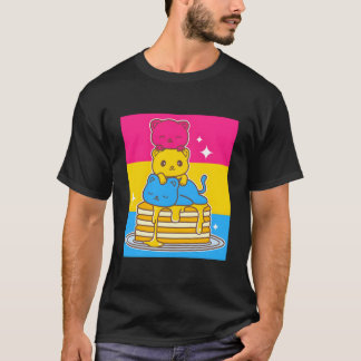 Camiseta Bandeira do Orgulho da Pan Ualidade dos Gatos Kawa