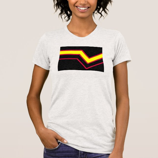 Camiseta Bandeira do Orgulho de Borracha / Látex (Frente)