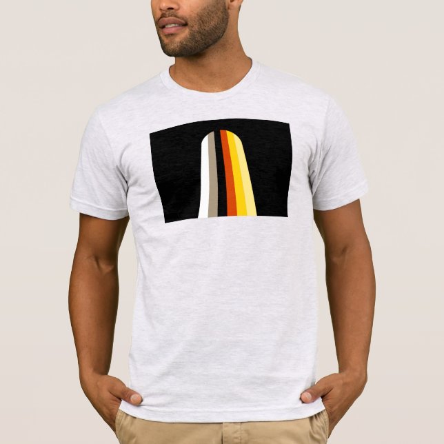 Camiseta Bandeira do Orgulho de Cabelo Longo (Frente)