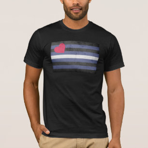 Camiseta Bandeira do Orgulho de Couro