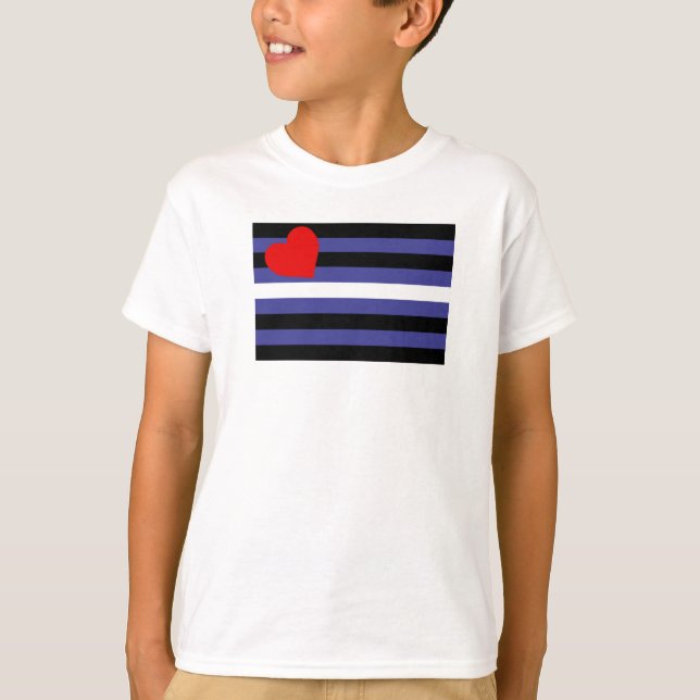 Camiseta Bandeira do Orgulho de Couro (Frente)