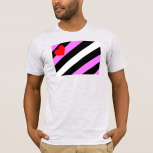 Camiseta Bandeira do Orgulho de Rapariga de Couro