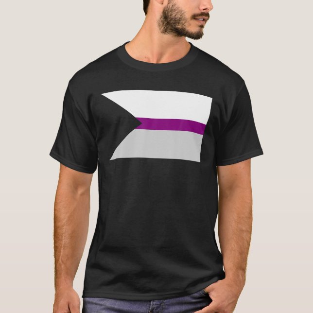 Camiseta Bandeira do Orgulho Demissexual - Demisex Asexual (Frente)