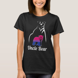 Camiseta Bandeira do Orgulho do Tio Urso Bi Bissexual Lgbt