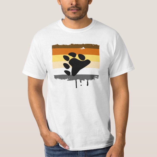 Camiseta Bandeira do orgulho do urso (Frente)
