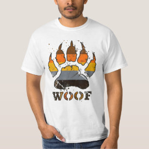 Camiseta Bandeira do Orgulho do Urso com Pata de Urso Grung