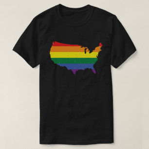 Camiseta Bandeira do orgulho dos EUA