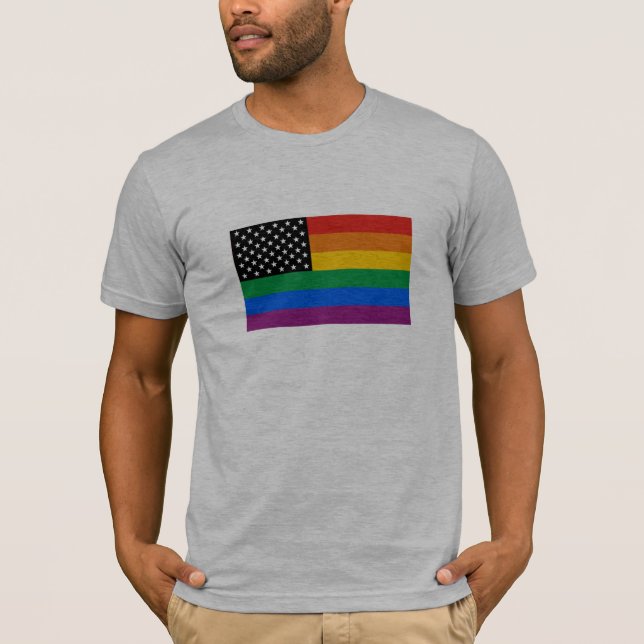 Camiseta Bandeira do orgulho gay (Frente)