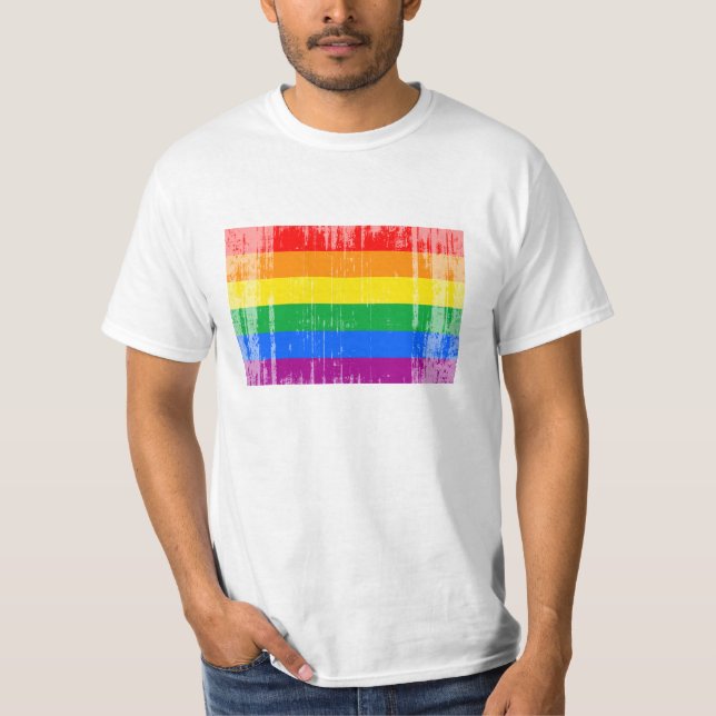 Camiseta Bandeira do orgulho gay (Frente)