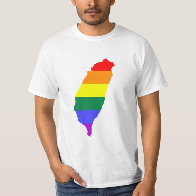 Camiseta Bandeira do orgulho gay do arco-íris de LGBT de (Frente)