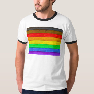 Camiseta Bandeira do orgulho gay inclusivo de SlipperyJoe t