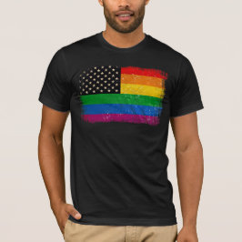 Camiseta Bandeira do Orgulho Gaymericano