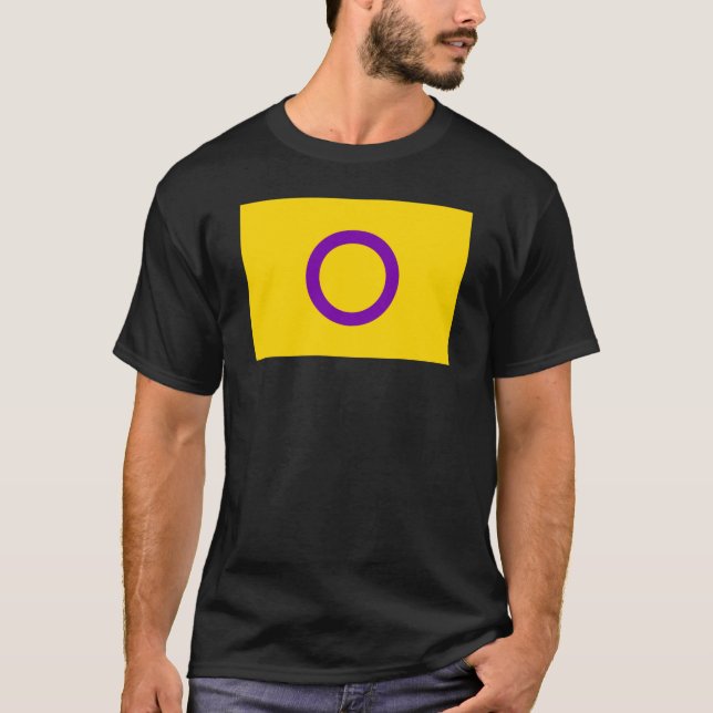Camiseta Bandeira do Orgulho Intersexo (Frente)