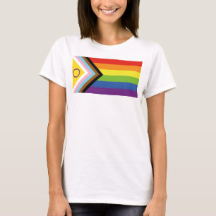 Camiseta Bandeira do orgulho intersexo SlipperyJoe's fundo