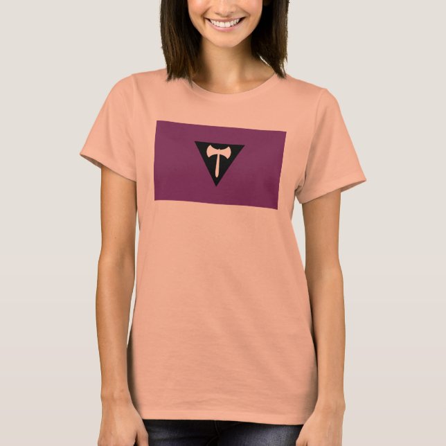 Camiseta Bandeira do Orgulho Lésbico (Frente)