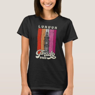 Camiseta Bandeira do Orgulho Lésbico de Londres 2023