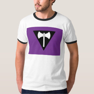 Camiseta bandeira do orgulho lésbico SlipperyJoe feminista