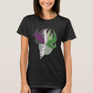 Camiseta Bandeira do Orgulho LGBT Gay Asexual Aromântico Ar