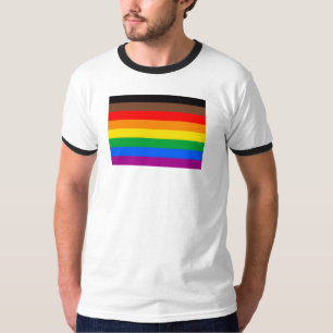 Camiseta Bandeira do Orgulho LGBTQ (8 Listras)