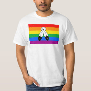 Camiseta Bandeira do Orgulho LGBTQ+ com Duas Espírito