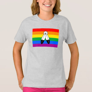 Camiseta Bandeira do Orgulho LGBTQ+ com Duas Espíritos