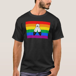 Camiseta Bandeira do Orgulho LGBTQ+ com Duas Espíritos