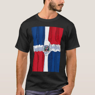 Camiseta Bandeira do Orgulho Nacional da República Dominica