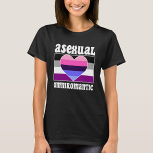 Camiseta Bandeira do Orgulho Omniromântico Cute Ace Aesthet