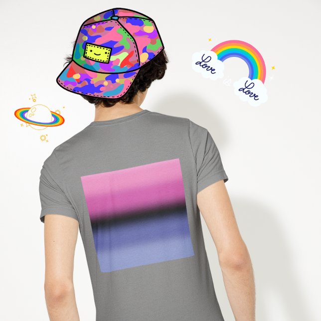 Camiseta Bandeira do Orgulho Onissexual Gradiente – Bandeir (Criador carregado)