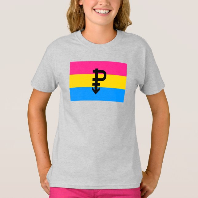 Camiseta Bandeira do Orgulho Pansexual (Frente)