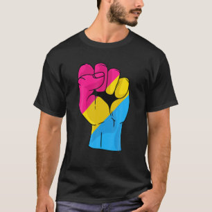 Camiseta Bandeira do Orgulho Pansexual Pista LGBT Igualdade