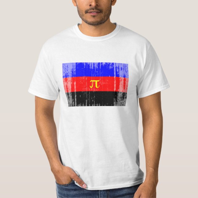 Camiseta Bandeira do Orgulho Poliamoroso (Frente)