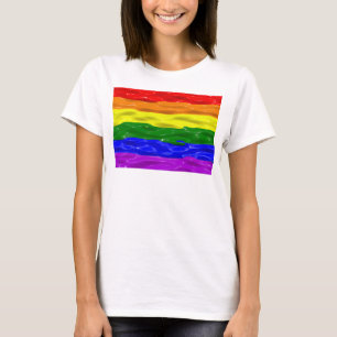 Camiseta Bandeira do orgulho SlipperyJoe's líquido vermelho
