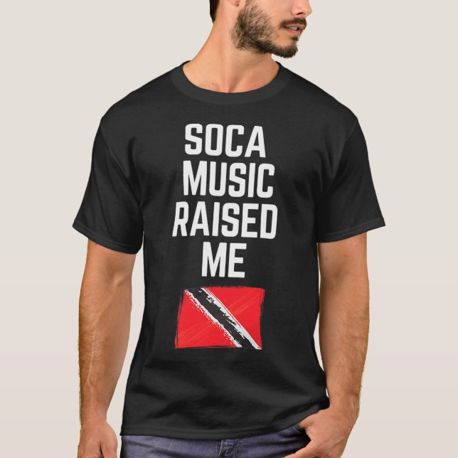 Camiseta Bandeira do Orgulho Soca Trini, Trinidad e Tobago  (Frente)